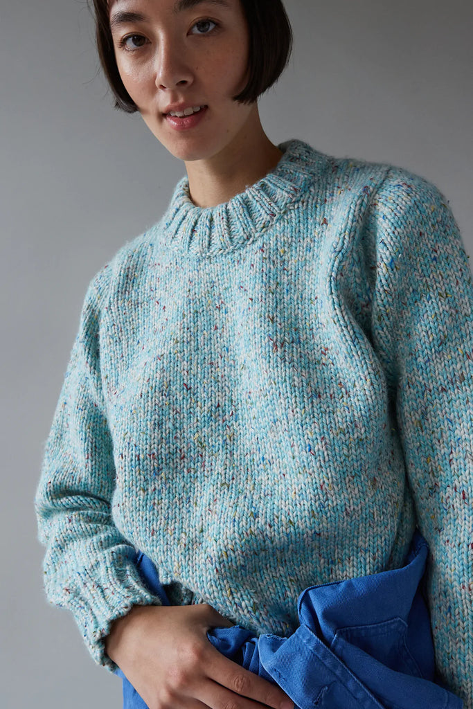 Inga Sweater | Turquoise Confetti