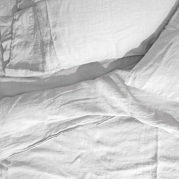 Linen Bedding | White